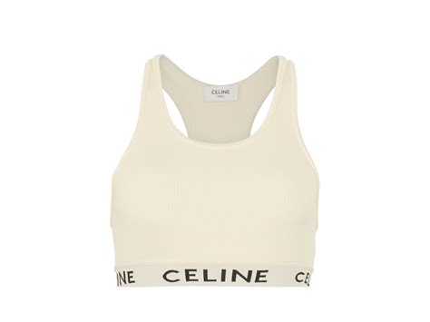 celine sports bra price|celine striped sports bra.